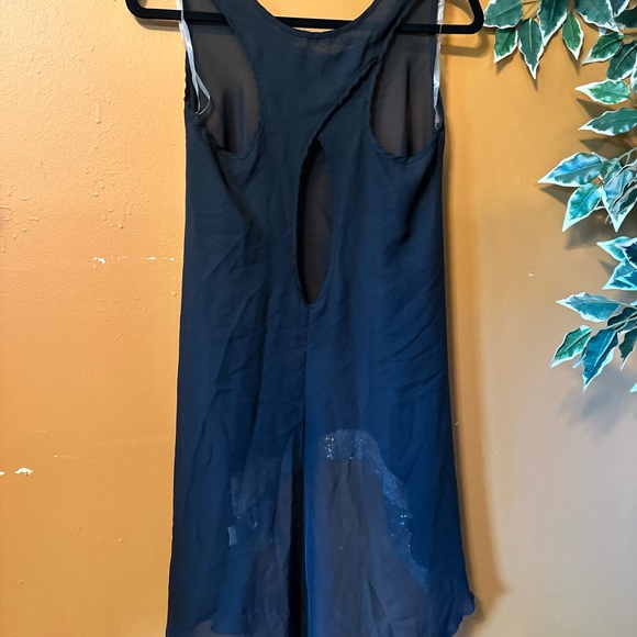 black sheer sequined tunic - Picture 3 of 4